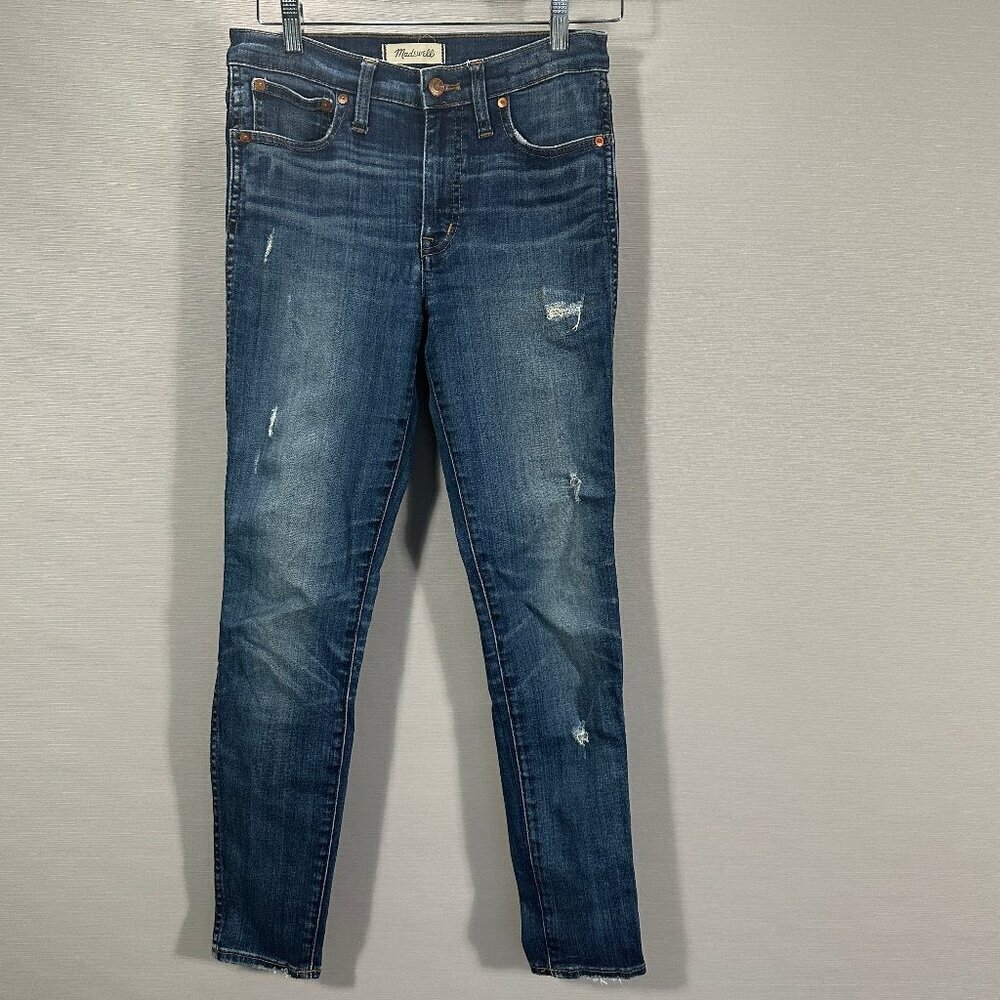 Madewell Jeans Womens 26 9 in High Rise Skinny Cotton Stretch Pockets Distressed